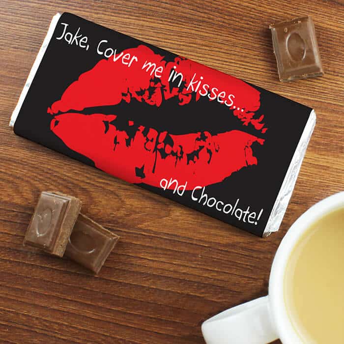 personalised chocolate bar - valentines gift idea