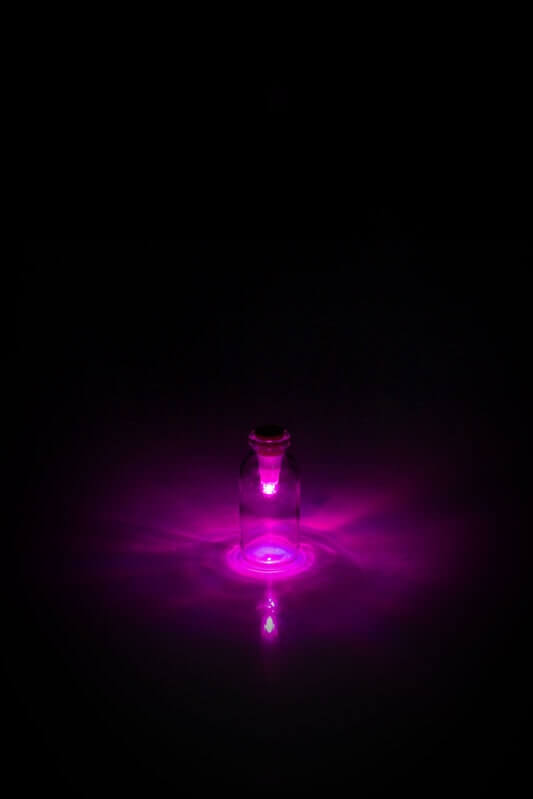 Rechargeable Multi Coloured USB Bottle Light Purple