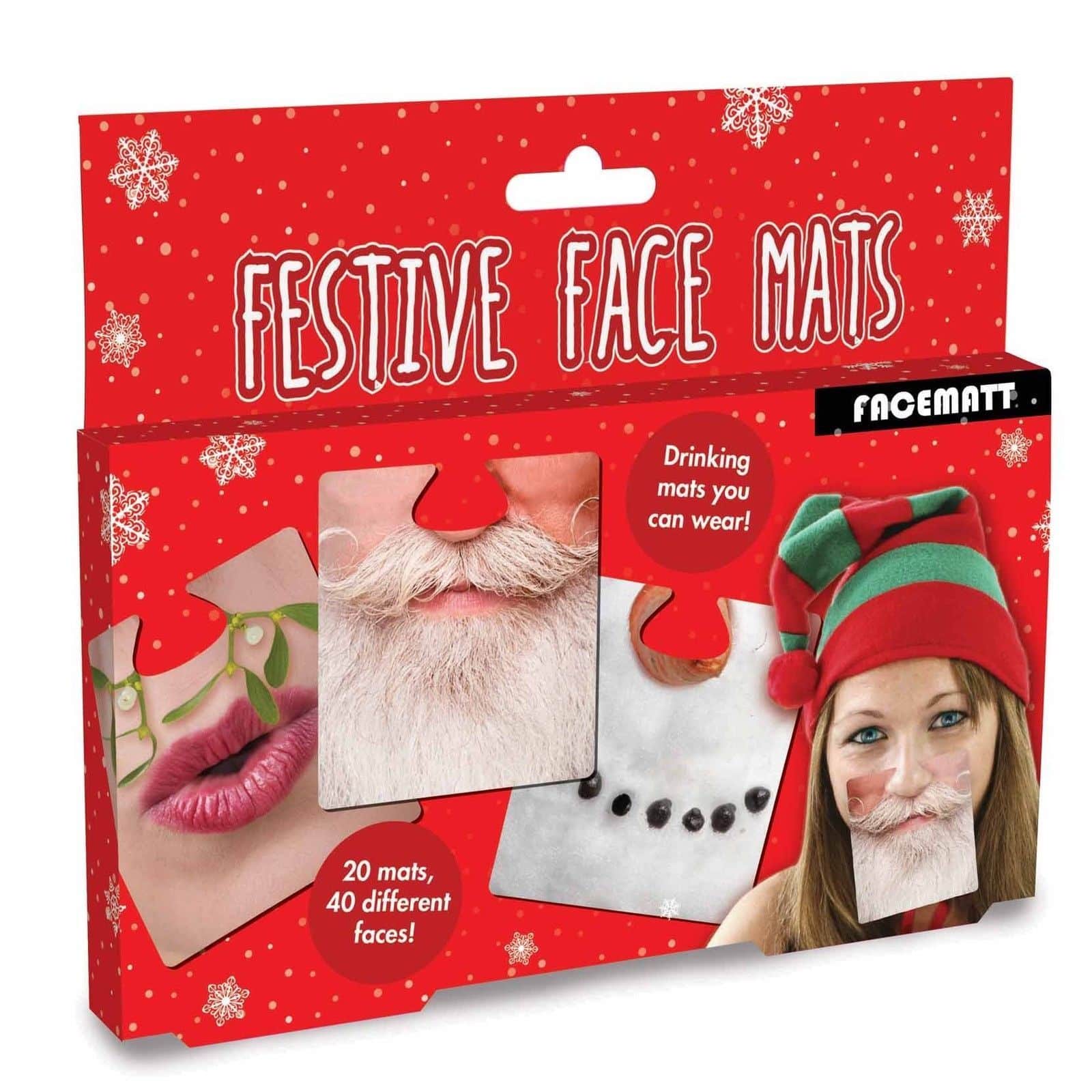 festive face mats