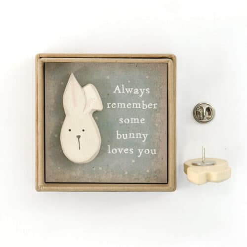 lapel Pin Badge Some Bunny Loves You