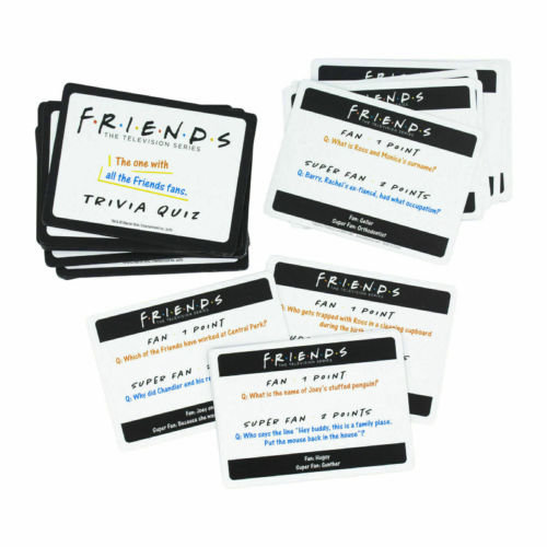 Friends Trivia Quiz Card Game Fun TV Sitcom Knowledge Family Xmas Gift Present