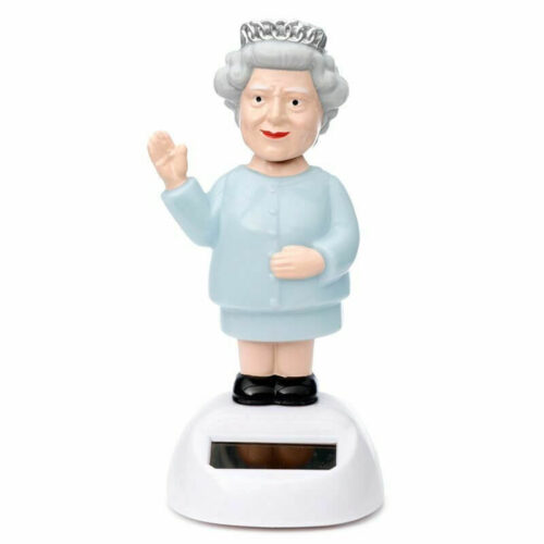 Solar Powered Dancing Queen Elizabeth Solider Changing Of The Guard Bobblehead 
