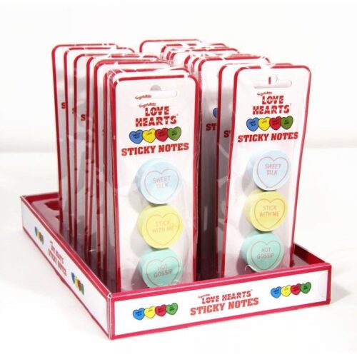 Retro-Pack-of-Small-LOVE-HEARTS-Sticky-Paper-Notes-Novelty-Valentines-Gift-Idea-390747012832