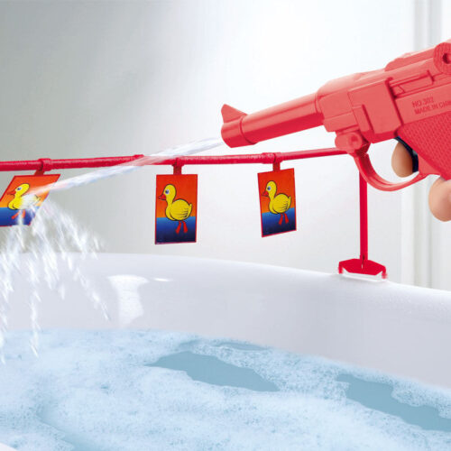 water gun shooting